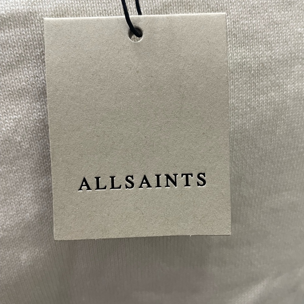 NWT All Saints Sol Mixed Media Lace Top in Chalk Sz‎ XS $279 - Picture 10 of 10